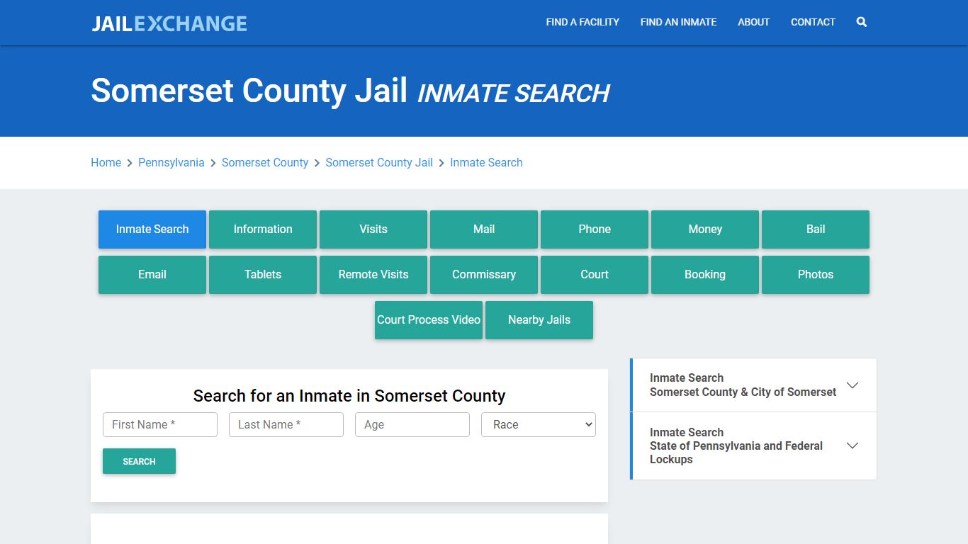 Somerset County Jail, PA Inmate Search: Roster & Mugshots